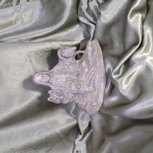 Ceramic Bisque~Native American~ Indian Maiden~w/Wolves